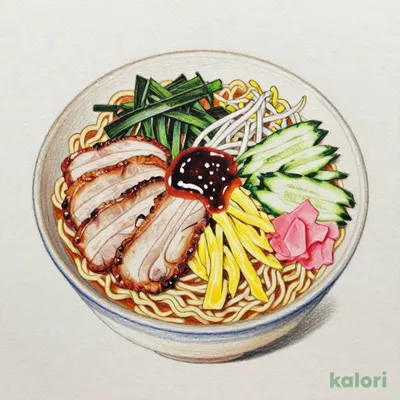 さっぱり特製醤油スープ　6種具材の冷し中華