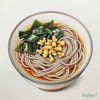 だし香るわかめと揚げ玉のそば