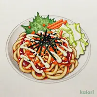 もっちり食感の明太マヨ焼うどん