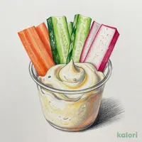 Large Vegetable Sticks with Spicy Mayo
