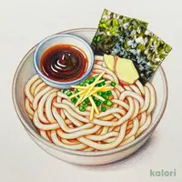 Large Cold Bukkake Udon Noodles
