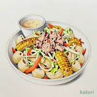 【関東】焼きとうもろこしとツナのパスタサラダ