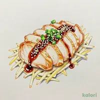 Salad Chicken with Sesame Sauce