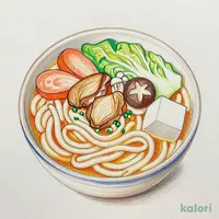 塩ちゃんこ鍋風スープ(うどん入り)