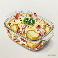 ポテトとベーコンのクリームグラタン