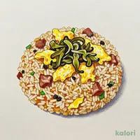 Large Portion Pork and Chicken Broth Takana Fried Rice
