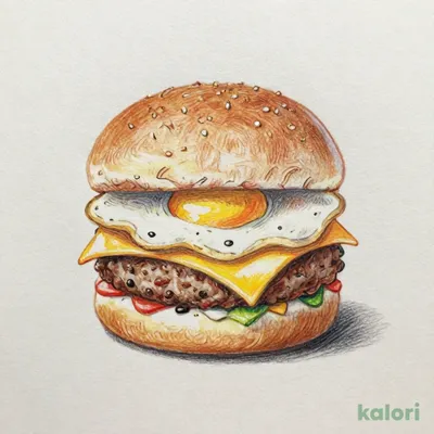 トリプルチーズ月見バーガー