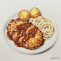 特製ソースで食べる　メンチカツ&コロッケ