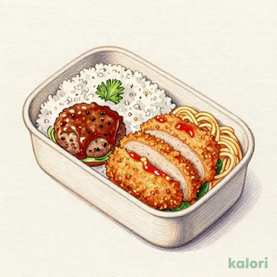 【東北・関東の一部】ハンバーグ&メンチカツ弁当