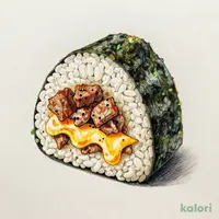 Sand Onigiri (Rice Sandwich), Beef Bowl with Cheese Sauce
