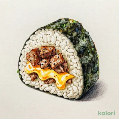 サンドおむすび　背徳チーズソース牛めし