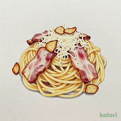 ドーン！とにんにく　チーズ×チーズ×チーズ　カルボパスタ