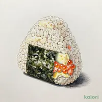 大きなおむすび　たらこマヨネーズと鮭マヨネーズ