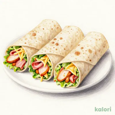 トルティーヤ　ローストチキンとハムチーズ