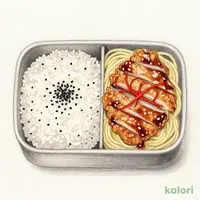 香味醤油ソースの鶏から揚げ弁当(黒マー油使用)