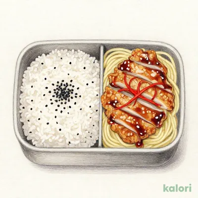 香味醤油ソースの鶏から揚げ弁当（黒マー油使用）