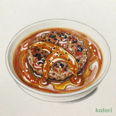 Simmered Curry Hamburg Steak