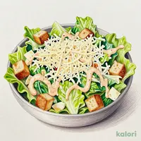 ふわふわチーズのシーザーサラダ
