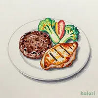 Lunch Combo (Hamburg Steak & Chicken)