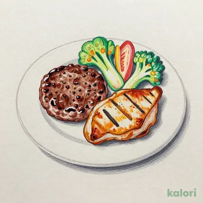 ランチの名人(ハンバーグ&チキン)