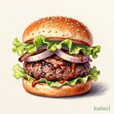 炭火牛カルビバーガー