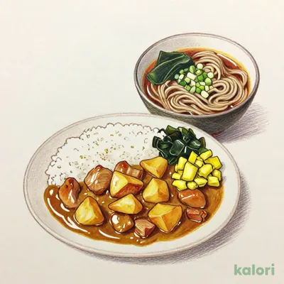 カレーライスセット かけそば(うどん)