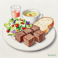 キューブロールステーキ＆ハンバーグ スペシャルセット