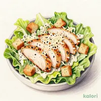 スモークチキンのシーザーサラダ