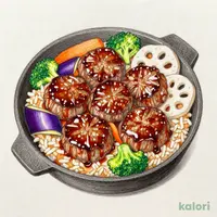牛フィレカットステーキと彩り野菜の焼きごはん（ごはん大盛）