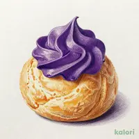 紫芋のシュークリーム
