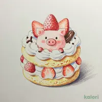 ぶぅぶぅショートケーキ