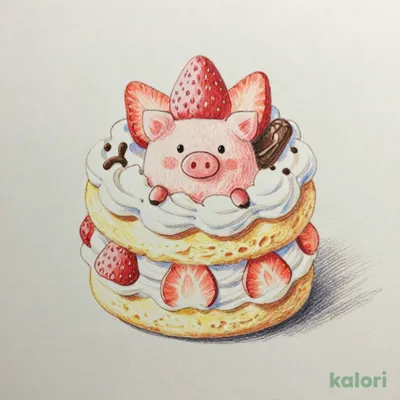 ぶぅぶぅショートケーキ