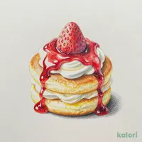 Strawberry Sauce Milky Shortcake