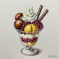 うさぎのお月見パフェ