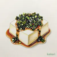 濃厚自家製豆腐 アオサ餡掛け