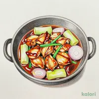 炙りかしわのひきずり鍋