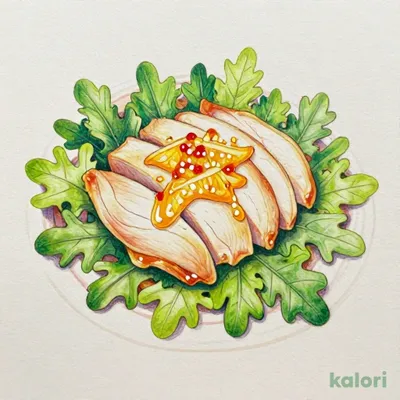 蒸し鶏と水菜のハリハリサラダ 柚子風味