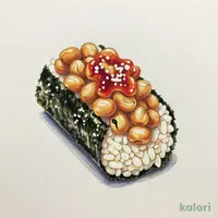 Plum & Natto Hand Roll (without Green Onion)