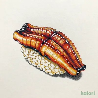 Simmered Conger Eel Sushi (1 pc)