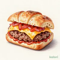 チーズハンバーグフォカッチャ