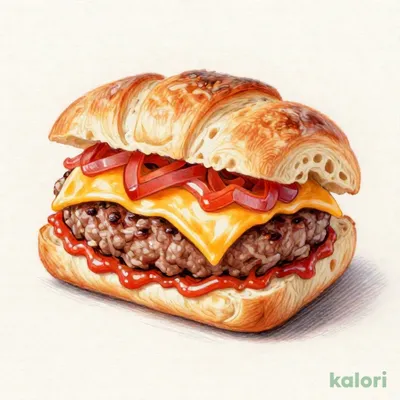 チーズハンバーグフォカッチャ
