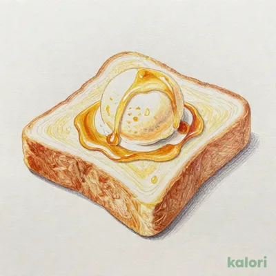 ハニートースト バニラアイスクリーム添え
