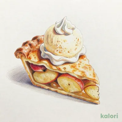 信州産アップルパイ バニラアイス・ホイップクリーム添え