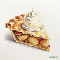 国産アップルパイ バニラアイス・ホイップクリーム添え