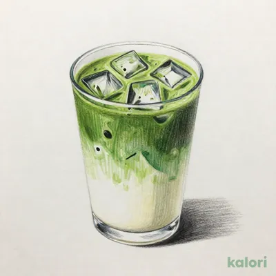 天空のアイス抹茶ラテ