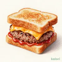 極厚チーズハンバーグサンド