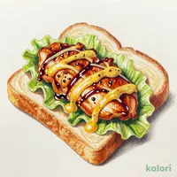 あたりどり照り焼きチキンとハニーマスタードのプレミアムサンドウィッチ
