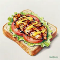 ありたどり照り焼きチキンとハニーマスタードのプレミアムサンド