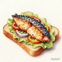サバと彩り野菜の贅沢サンド