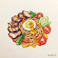 Sangen Pork and Summer Vegetable Spaghetti (Soy Sauce Butter)